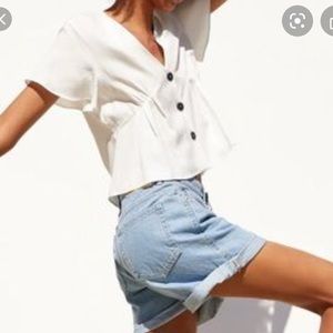 Zara White Women’s Top